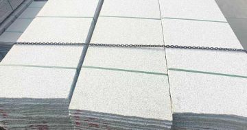 安庆芝麻白毛板，石材毛板