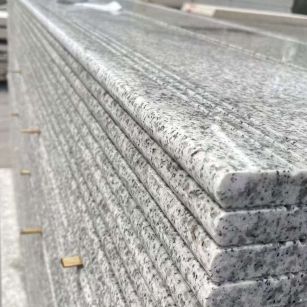 安庆芝麻白楼梯踏步 花岗岩楼梯板材